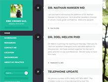 Tablet Screenshot of ericcrowemd.com